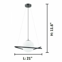 Discount ❤️ Carson Carrington Ladskar Opal Glass Pendant 😉 -Carson Carrington Sales unnamed file 7071