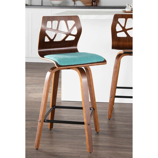 Outlet โ๏ธ Carson Carrington Sala Mid-century Modern Counter Stools (Set Of 2) Charcoal Fabric ๐ 4 Outlet โ๏ธ Carson Carrington Sala Mid-century Modern Counter Stools (Set Of 2) Charcoal Fabric ๐ - Image 2