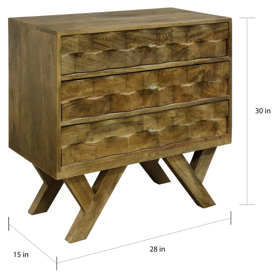 Budget ๐ Carson Carrington Vagnon Three-drawer Chest ๐ 6 Budget ๐ Carson Carrington Vagnon Three-drawer Chest ๐ - Image 4
