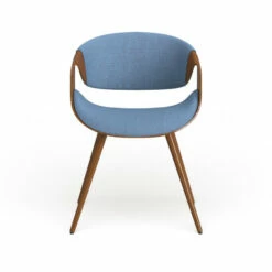 Flash Sale 👍 Carson Carrington Skibby Wood And Fabric Mid-century Dining Chair Blue 🧨 -Carson Carrington Sales unnamed file 7167