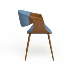 Flash Sale 👍 Carson Carrington Skibby Wood And Fabric Mid-century Dining Chair Blue 🧨 -Carson Carrington Sales unnamed file 7168