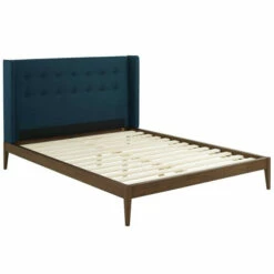 Promo ⭐ Carson Carrington Roldal Polyester Fabric Platform Bed Beige ✨ -Carson Carrington Sales unnamed file 7194