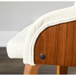 Flash Sale 💯 Carson Carrington Duvnas Modern Upholstered Dining/Accent Chair Cream Faux Leather/walnut 🎉 -Carson Carrington Sales unnamed file 7238