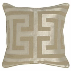 Flash Sale 😉 Carson Carrington Ranglebyn Greek Key Embroidered 22-inch Throw Pillow Copper/natural ❤️ -Carson Carrington Sales unnamed file 728