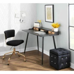 Top 10 🛒 Carson Carrington Creggan Mid-Century Modern Black Metal & Wood Office Desk Natural & Black Wood 🧨 -Carson Carrington Sales unnamed file 7295