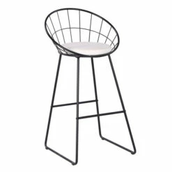 Promo 😀 Carson Carrington Banne Wrought Iron Modern Extra Tall Barstool (Set Of 2) White 😀 -Carson Carrington Sales unnamed file 7311