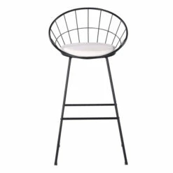 Promo 😀 Carson Carrington Banne Wrought Iron Modern Extra Tall Barstool (Set Of 2) White 😀 -Carson Carrington Sales unnamed file 7312