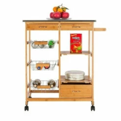 Top 10 🌟 Carson Carrington Dalur Island Wood Storage Rolling Kitchen Cart 🌟
