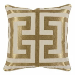 Flash Sale 😉 Carson Carrington Ranglebyn Greek Key Embroidered 22-inch Throw Pillow Copper/natural ❤️ -Carson Carrington Sales unnamed file 732