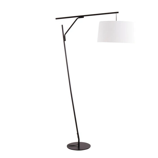 Brand new ⌛ Carson Carrington Valsta Floor Lamp - White Linen & Black Metal 👏 6 Brand new ⌛ Carson Carrington Valsta Floor Lamp - White Linen & Black Metal 👏 - Image 4