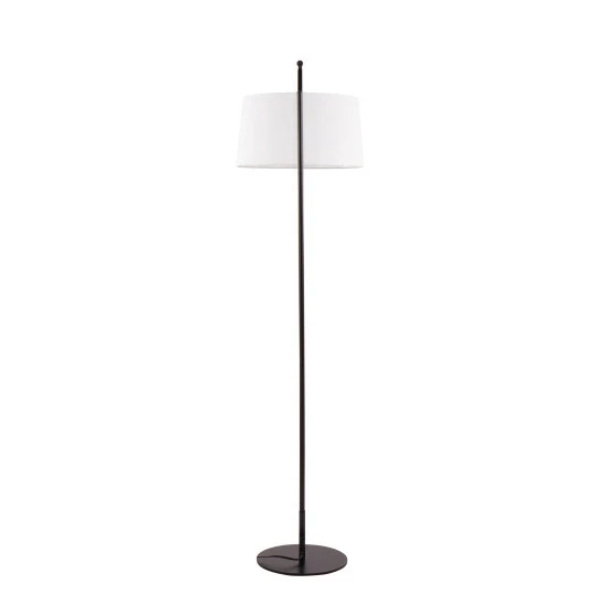 Brand new ⌛ Carson Carrington Valsta Floor Lamp - White Linen & Black Metal 👏 7 Brand new ⌛ Carson Carrington Valsta Floor Lamp - White Linen & Black Metal 👏 - Image 5