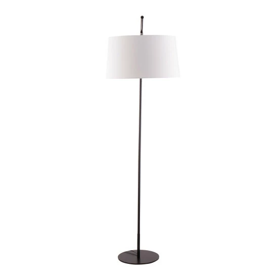 Brand new ⌛ Carson Carrington Valsta Floor Lamp - White Linen & Black Metal 👏 8 Brand new ⌛ Carson Carrington Valsta Floor Lamp - White Linen & Black Metal 👏 - Image 6