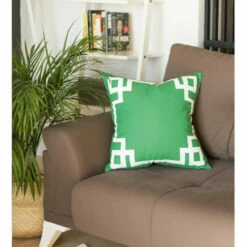 Coupon 👍 Carson Carrington Geometric Green And White 18-inch Throw Pillow Cover 😉 -Carson Carrington Sales unnamed file 7333