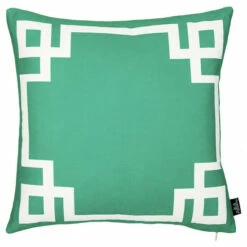 Coupon 👍 Carson Carrington Geometric Green And White 18-inch Throw Pillow Cover 😉 -Carson Carrington Sales unnamed file 7335