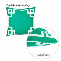 Coupon 👍 Carson Carrington Geometric Green And White 18-inch Throw Pillow Cover 😉 -Carson Carrington Sales unnamed file 7336