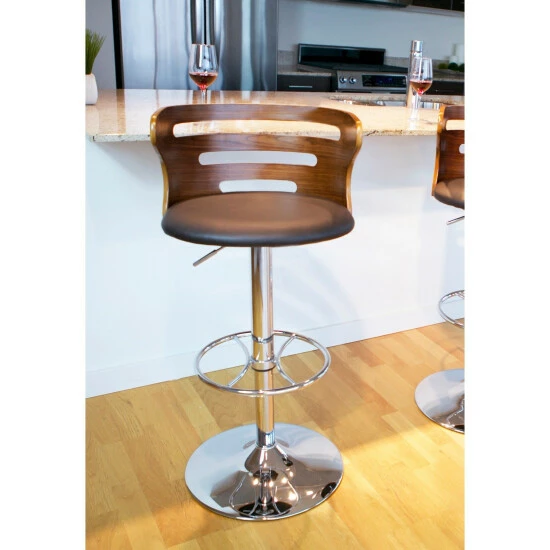 Best reviews of ✨ Carson Carrington Cranagh Mid-Century Modern Walnut Faux Leather Adjustable Barstool - N/A Brown 🛒 6 Best reviews of ✨ Carson Carrington Cranagh Mid-Century Modern Walnut Faux Leather Adjustable Barstool - N/A Brown 🛒 - Image 4