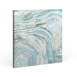Coupon ⌛ Carson Carrington 'Agate In Blue II' Premium Gallery-wrapped Canvas Wall Art ✨