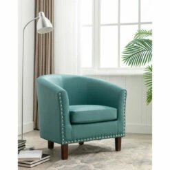 Cheapest ⭐ Carson Carrington Junsele PU Leather Accent Club Chair Black 😉