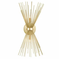 Brand new ❤️ Carson Carrington Dadran 2-light Gold Leaf Wall Sconce - Gold Leaf ❤️