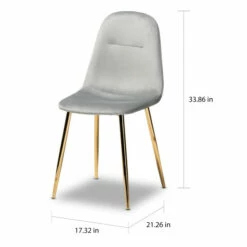 Outlet 😉 Carson Carrington Baengling Upholstered 4-piece Dining Chair Set Navy Blue 🌟 -Carson Carrington Sales unnamed file 7418