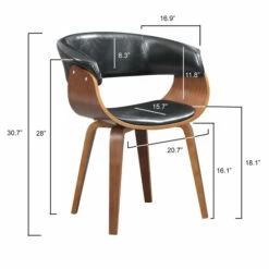 Cheap 🔔 Carson Carrington Qaanaaq Wood And Faux Leather Dining Chair Black 👏 -Carson Carrington Sales unnamed file 7436