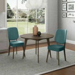 Promo ❤️ Carson Carrington Breuer Mid Century Modern Upholstered Armless Side Chairs (Set Of 2) Kiwi Green ✔️ -Carson Carrington Sales unnamed file 7453