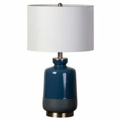 Buy 🎉 Carson Carrington Ullered Two-Toned Teal Ceramic Table Lamp ⌛