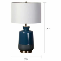 Buy 🎉 Carson Carrington Ullered Two-Toned Teal Ceramic Table Lamp ⌛ -Carson Carrington Sales unnamed file 7485