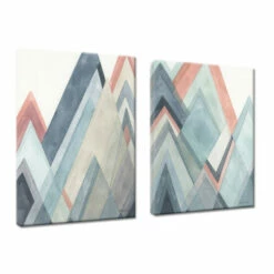 Brand new 😀 Carson Carrington CORAL HILLS Abstract 2-piece Gallery Wrapped Canvas ✨ -Carson Carrington Sales unnamed file 7491