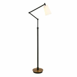 Budget 😉 Carson Carrington Kamparp Brass & Matte Black Floor Lamp ✔️