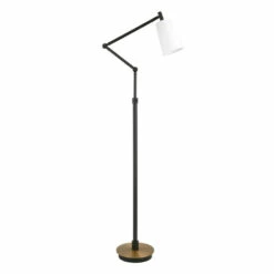 Budget 😉 Carson Carrington Kamparp Brass & Matte Black Floor Lamp ✔️ -Carson Carrington Sales unnamed file 7497