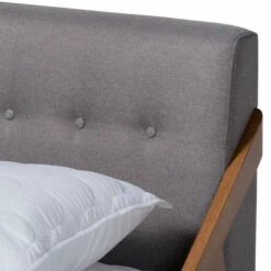 Buy 🛒 Carson Carrington Ulvsta Mid-century Fabric Platform Bed Gray 😍 -Carson Carrington Sales unnamed file 7521