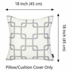Best Sale 👏 Carson Carrington Geometric Grey Squares 18-inch Throw Pillow Cover 😉 -Carson Carrington Sales unnamed file 7559