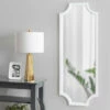 Deals ⌛ Carson Carrington Ulfhestra Full Length Framed Scallop Wall Mirror - 18x48 White 🌟 -Carson Carrington Sales unnamed file 757