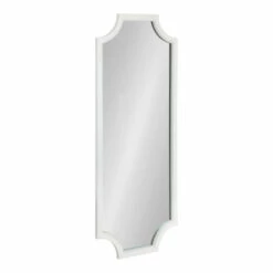 Deals ⌛ Carson Carrington Ulfhestra Full Length Framed Scallop Wall Mirror - 18x48 White 🌟 -Carson Carrington Sales unnamed file 759