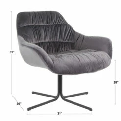 Flash Sale 🥰 Carson Carrington Wayne Swivel Lounge Chair Grey ✔️ -Carson Carrington Sales unnamed file 7597