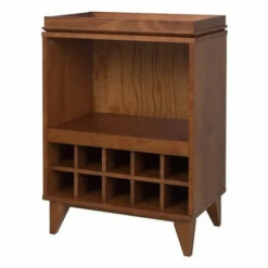 Cheap 🥰 Carson Carrington Bobergsudde Wine Liquor 10 Bottles Floor Rack Cabinet 🔥