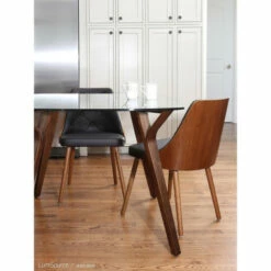 Deals ✔️ Carson Carrington Arvika Mid-century Modern Walnut Wood Dining Chair - N/A Grey 🛒 -Carson Carrington Sales unnamed file 7665