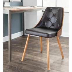 Deals ✔️ Carson Carrington Arvika Mid-century Modern Walnut Wood Dining Chair - N/A Grey 🛒 -Carson Carrington Sales unnamed file 7668