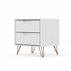 Discount 💯 Carson Carrington Ladkolen Mid-century Modern 2 Drawer Wood Nightstand Nature And Textured Grey ✔️ -Carson Carrington Sales unnamed file 7696