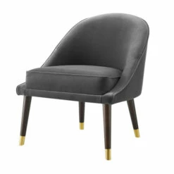 Coupon 👍 Carson Carrington Almeria Velvet Mid-Century Accent Chair Navy Blue ✔️