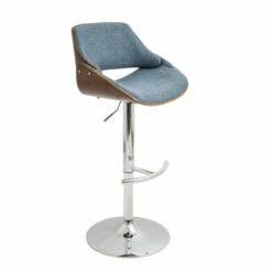 Cheap 🔥 Carson Carrington Svellingen Mid-century Modern Walnut Wood And Fabric Adjustable Swivel Bar Stool Blue 💯 -Carson Carrington Sales unnamed file 7720