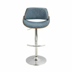 Cheap 🔥 Carson Carrington Svellingen Mid-century Modern Walnut Wood And Fabric Adjustable Swivel Bar Stool Blue 💯 -Carson Carrington Sales unnamed file 7721