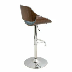 Cheap 🔥 Carson Carrington Svellingen Mid-century Modern Walnut Wood And Fabric Adjustable Swivel Bar Stool Blue 💯 -Carson Carrington Sales unnamed file 7723