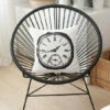 Discount 🧨 Carson Carrington Black And White Clock 18"Throw Pillow Cover 🧨