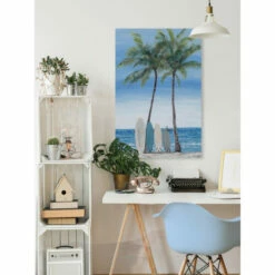 Cheap 🎉 Carson Carrington 'Surfboards On Tropical Beach' Painting Print On Wrapped Canvas 👍 -Carson Carrington Sales unnamed file 7747