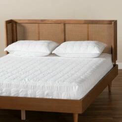 Promo 🌟 Carson Carrington Dagas Wraparound Curved Wood And Rattan Headboard 🔔 -Carson Carrington Sales unnamed file 775