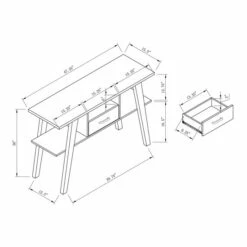 Best Pirce 👏 Carson Carrington Hogheden Contemporary 47-inch 3-shelf Console Table White ❤️ -Carson Carrington Sales unnamed file 7755