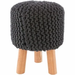 Top 10 👍 Carson Carrington Paijerim Bohemian Cotton And Wood Foot Stool Medium Gray 😀 -Carson Carrington Sales unnamed file 7771