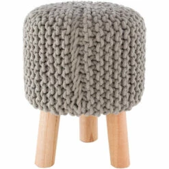 Top 10 👍 Carson Carrington Paijerim Bohemian Cotton And Wood Foot Stool Medium Gray 😀 -Carson Carrington Sales unnamed file 7772